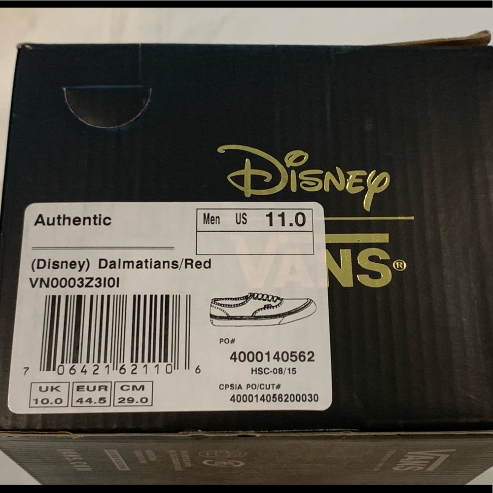 Vans X Disney 101 Dalmatians Red Vans Sneakers RARE & Cool Collector’s Item - Picture 10 of 12